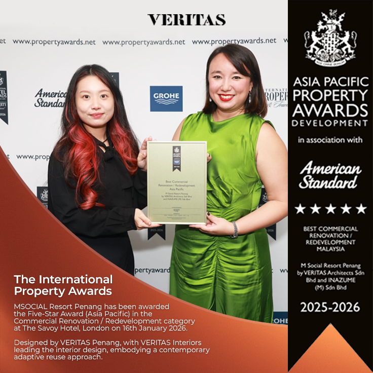 MSocial Resort Penang has been awarded the Five-Star Award (Asia Pacific) in the Commercial Renovation / Redevelopment category. 